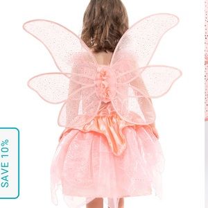 3 Piece Fairy Costume (Dress, Wings, Halo)
